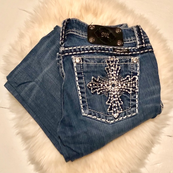 Miss Me Denim - Miss Me Bootcut Cross Detail Jeans